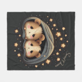 Sweet Dreams Niedlich Design Hamster Fleecedecke (Vorderseite (Horizontal))