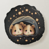 Sweet Dreams Niedlich Design Hamster Rundes Kissen (Rückseite)