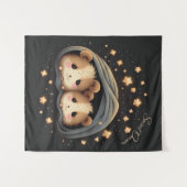 Sweet Dreams Niedlich Design Hamster Wandteppich (Vorderseite (Horizontal))