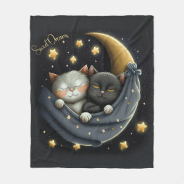 Sweet Dreams Niedlich Design Kitten Fleecedecke