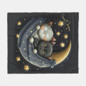 Sweet Dreams Niedlich Design Kitten Fleecedecke (Vorderseite (Horizontal))
