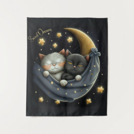 Sweet Dreams Niedlich Design Kitten Wandteppich