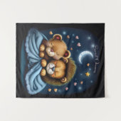Sweet Dreams Niedlich Design Lion Wandteppich (Vorderseite (Horizontal))