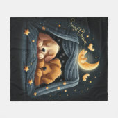 Sweet Dreams Niedlich Design Puppy Fleecedecke (Vorderseite (Horizontal))