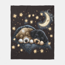 Sweet Dreams Niedlich Design Puppy Fleecedecke