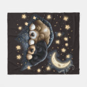 Sweet Dreams Niedlich Design Puppy Fleecedecke (Vorderseite (Horizontal))