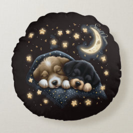 Sweet Dreams Niedlich Design Puppy Rundes Kissen