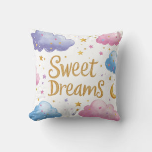 Sweet Dreams - Niedliche Wolken und Sterne - Illus Kissen