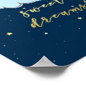 Sweet Dreams - Niedlicher Sonnenschein am Cloud-Ki Poster (Ecke)