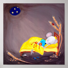Sweet Dreams | Niedliches Kinderzimmer "Kleine Mau Poster