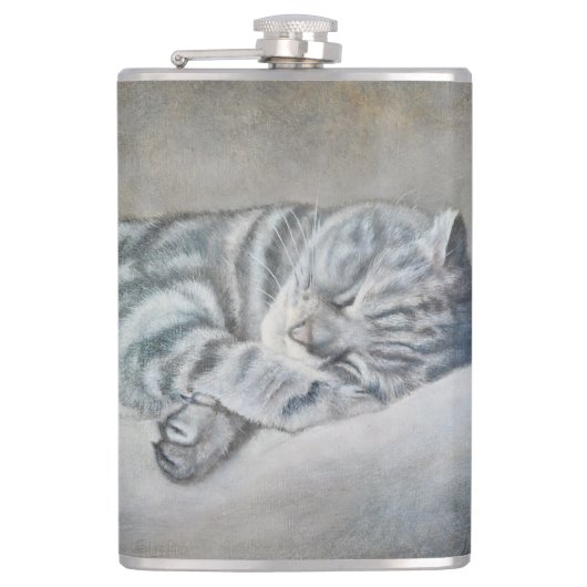 Sweet Dreams of a British Shorthair Flachmann (Vorderseite)