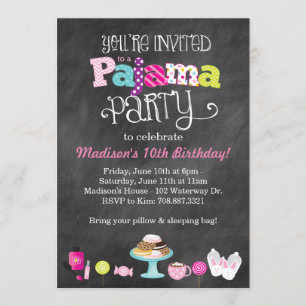 Sweet Dreams Pajama Party Einladung