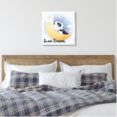 Sweet Dreams Panda Bear Canvas Print Leinwanddruck (Insitu (Schlafzimmer))