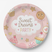 Sweet Dreams Party – Cute Pastel Dessert Celebrati Pappteller (Vorderseite)