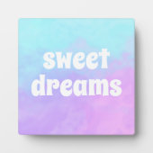"Sweet Dreams" Pastel Abstrakte Wolken Fotoplatte (Vorderseite)