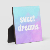 "Sweet Dreams" Pastel Abstrakte Wolken Fotoplatte (Vorderseite)