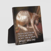 Sweet Dreams Paw Prints Fotoplatte (Vorderseite)