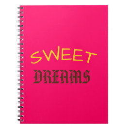 Sweet Dreams Pink Notizbuch Notizblock