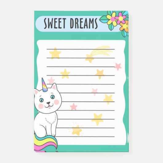 Sweet Dreams Post-It Notes: Niedlich & funktionell Post-it Klebezettel (Vorderseite)