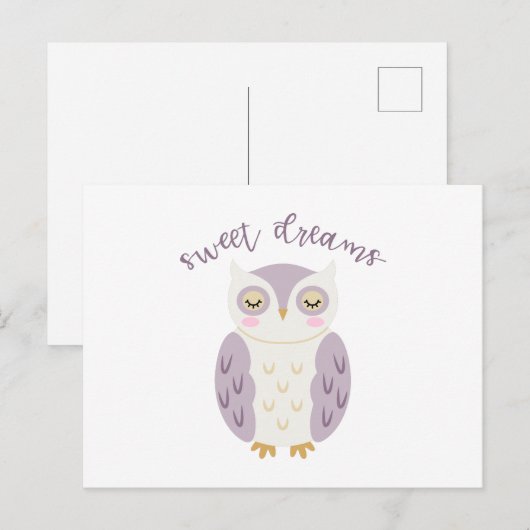 Sweet Dreams Postkarte (Vorne/Hinten)