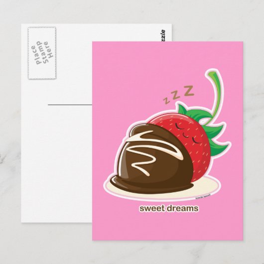 Sweet Dreams Postkarte (Vorne/Hinten)