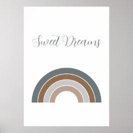 Sweet Dreams Rainbow Rosewood und Lavender Poster