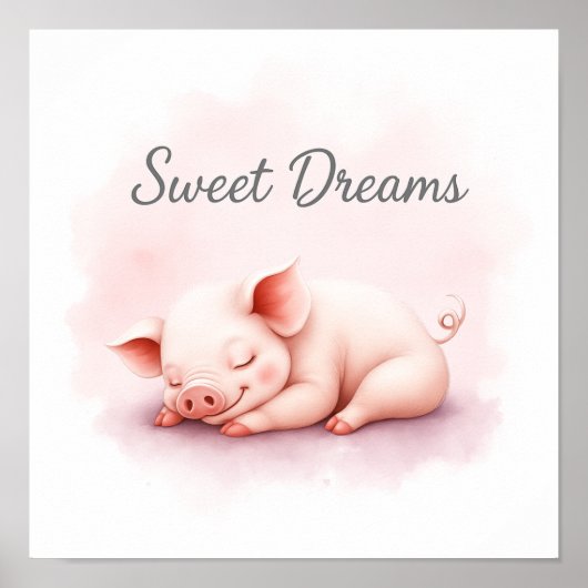 Sweet Dreams Schlafen - Gläschen Kinderzimmer Kuns Poster (Vorne)