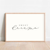 Sweet Dreams Script Kinderzimmer Decor Poster