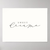Sweet Dreams Script Kinderzimmer Decor Poster (Vorne)