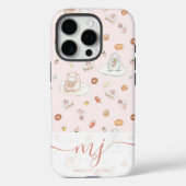 Sweet Dreams Sheep & Pinguin | Pastel Pink Dessert Case-Mate iPhone Hülle (Rückseite)