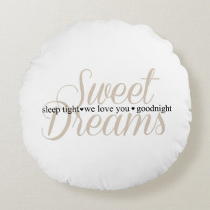 Sweet Dreams Sleep Tight Kinderzimmer Quote Kissen