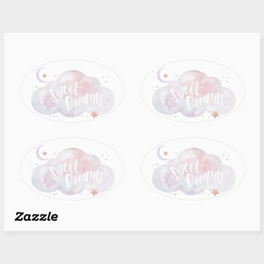Sweet Dreams Slumber Gastgeschenk Stickers (Blatt)