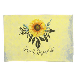 Sweet Dreams Sonnenblumen Traumfänger Kissenbezug