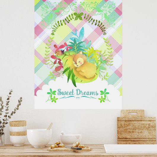 Sweet Dreams Squirrel Poster (Küche)