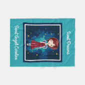 Sweet Dreams Sweet Angel, Personalisiert Fleecedecke (Vorderseite (Horizontal))