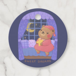 Sweet Dreams: Teddy Bären Illustration Geschenkanhänger