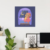 Sweet Dreams: Teddy Bären Illustration Poster (Heimbüro)