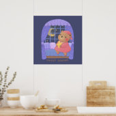 Sweet Dreams: Teddy Bären Illustration Poster (Küche)