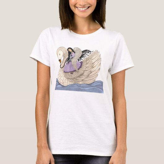 Sweet Dreams (The Angel & The Swan) (Vollfarbe) T-Shirt (Vorderseite)