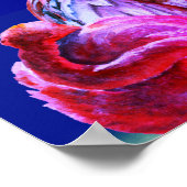 Sweet Dreams Tropical Flamingos und Pink Vollmond Poster (Ecke)