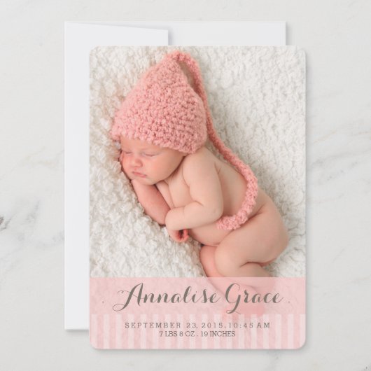 Sweet Dreams Two Foto Moderne Geburtsankündigung Ankündigung (Vorderseite)