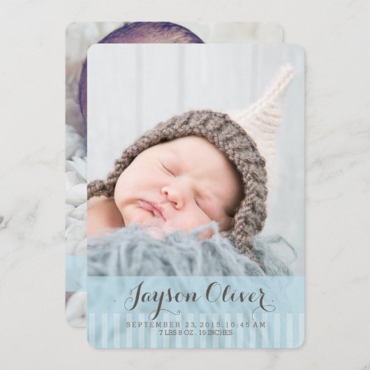 Sweet Dreams Two Foto Moderne Geburtsankündigung Ankündigung (Vorne/Hinten)