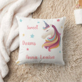 Sweet dreams unicorn personalize (your name) kissen (Decke)