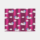 Sweet Dreams Unicorns Fleecedecke (Vorderseite (Horizontal))