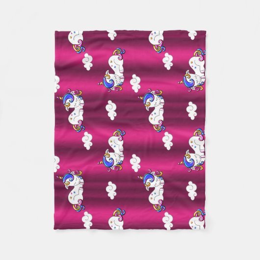 Sweet Dreams Unicorns Fleecedecke (Vorderseite)