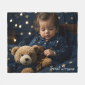 Sweet Dreams v1 | Fleecedecke (Vorderseite (Horizontal))