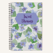 Sweet Dreams Violet Journal Notizblock (Vorderseite)