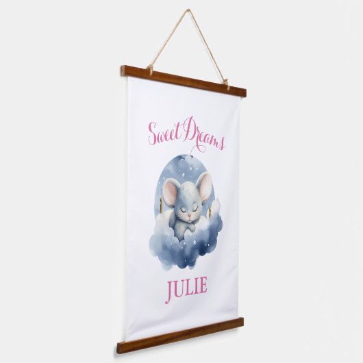 Sweet Dreams Wandteppich Mit Holzrahmen (Gewinkelt)