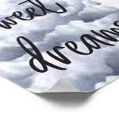 Sweet Dreams - Wolken - Wall Art Poster (Ecke)