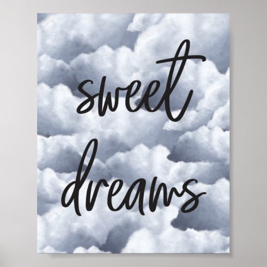 Sweet Dreams - Wolken - Wall Art Poster (Vorne)